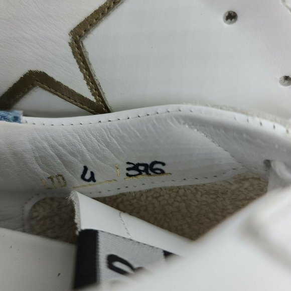 $560 Women's Sz 41 Golden Goose Hi Star Leather Lace Up Sneakers - Picture 11 of 12